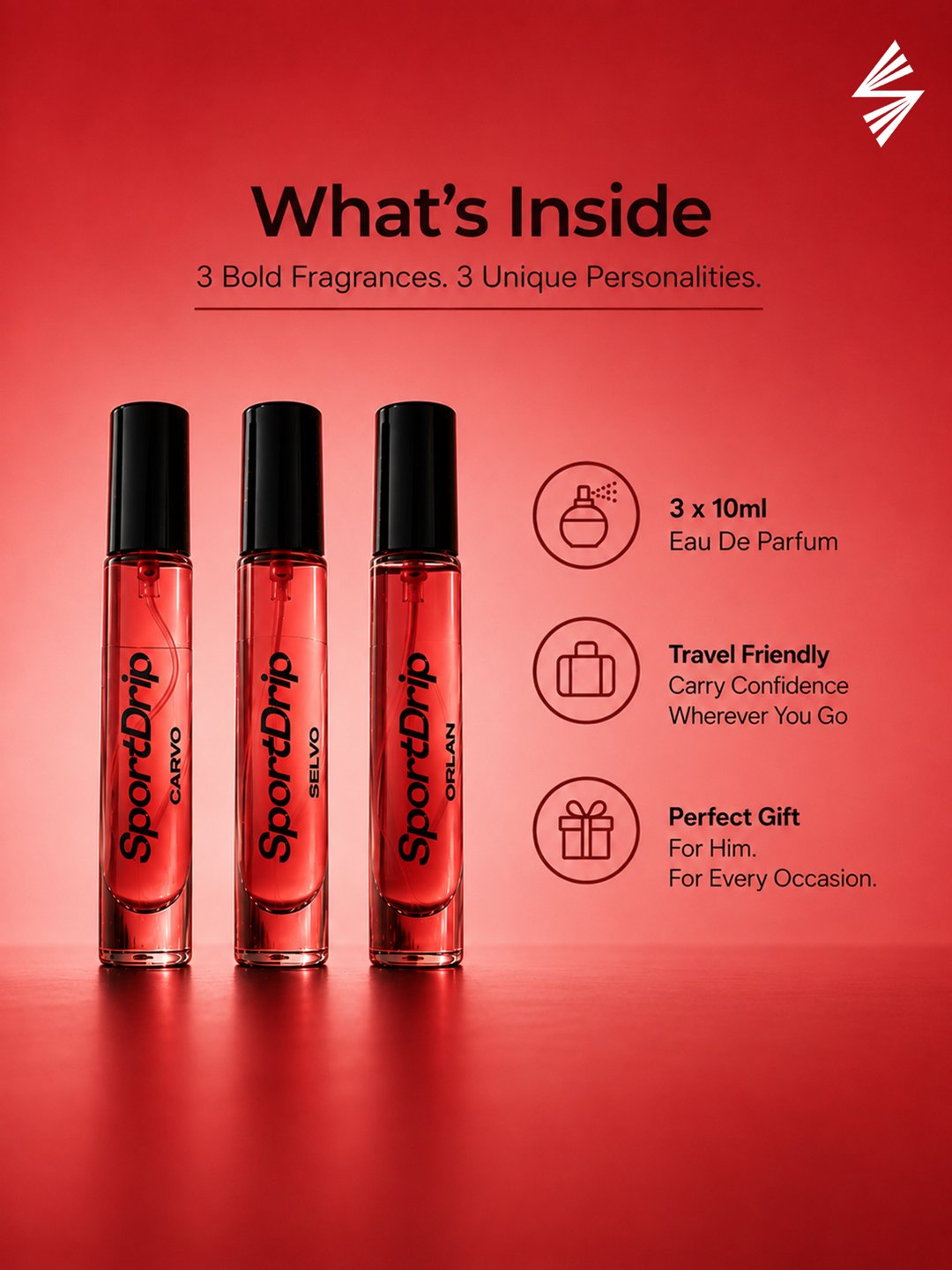 Pack of Male - 3 x 10ml view 3